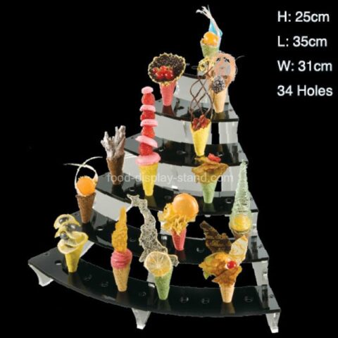 Mini ice cream cone holder stand